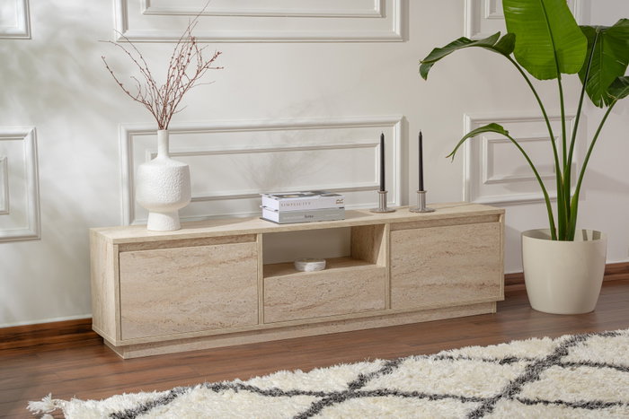 Nordure Vanguard - Soporte de TV Travertino Nordure Vanguard - Soporte de TV Travertino